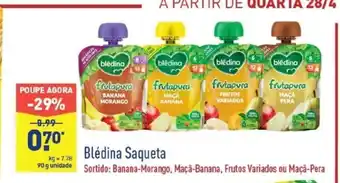 ALDI Blédina Saqueta 90g promoção