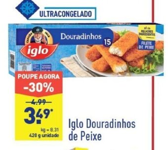 ALDI Iglo DOuradinhos de Peixe 420g promoção