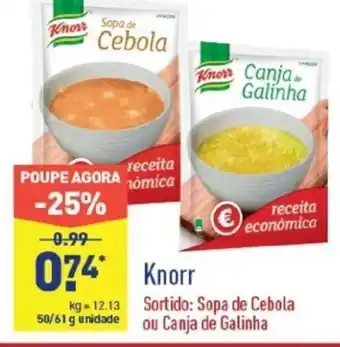 ALDI Knorr 50/60g promoção