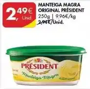 Pingo Doce Président - manteiga magra original promoção