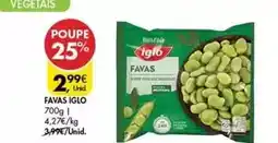 Pingo Doce Iglo - favas promoção