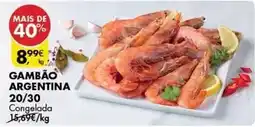 Pingo Doce Gambão argentina 20/30 promoção