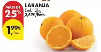 Pingo Doce Laranja promoção