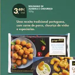 Pingo Doce Bolinhas de alheira e chourico promoção