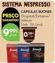 Pingo Doce Buondi - cápsulas promoção