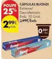 Pingo Doce Buondi - cápsulas promoção