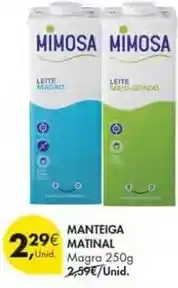 Pingo Doce Mimosa - manteiga promoção