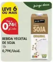 Pingo Doce Perugina - bebida vegetal de soja promoção