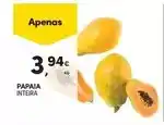 Continente Papaia promoção