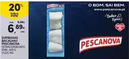 Continente Pescanova - supremas bacalhau promoção