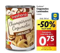 Lidl Freshona - cogumelos laminados promoção