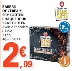 E.Leclerc Barras de cereais sem gluten chaque jour sans gluten promoção