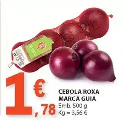 Marca guia - cebola roxa