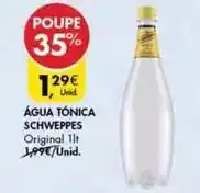 Pingo Doce Schweppes - água tônica promoção