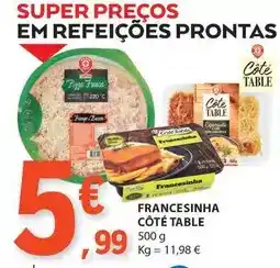 E.Leclerc Francesinha - cote table promoção
