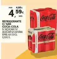 Continente Coca cola - refrigerante c/ gas promoção