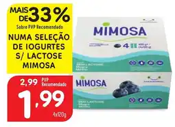 Minipreço Numa seleção de iogurtes s/lactose mimosa promoção