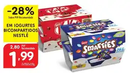 Minipreço Em iogurtes bicompartidos nestlé promoção