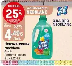 Intermarché Neoblanc - lixivia p/roupa promoção