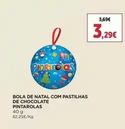 El Corte Inglés com - bola de natal com pastilhas de chocolate promoção