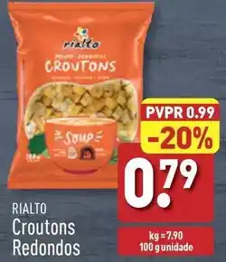 ALDI Rialto - croutons redondos promoção