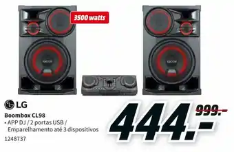 MediaMarkt LG Boombox CL98 promoção