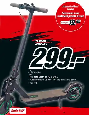 MediaMarkt Youin Trotinete Elétrica You-Gol promoção