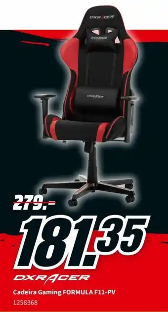 MediaMarkt DXR Acer Cadeira Gaming Formula F11-PV promoção