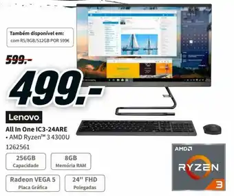 MediaMarkt Lenovo All in One IC3-24ARE promoção