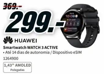 MediaMarkt Huawei Smart Watch 3 Active promoção
