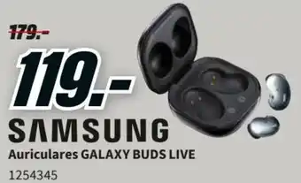MediaMarkt Samsung Auriculares Galaxy Buds Live promoção
