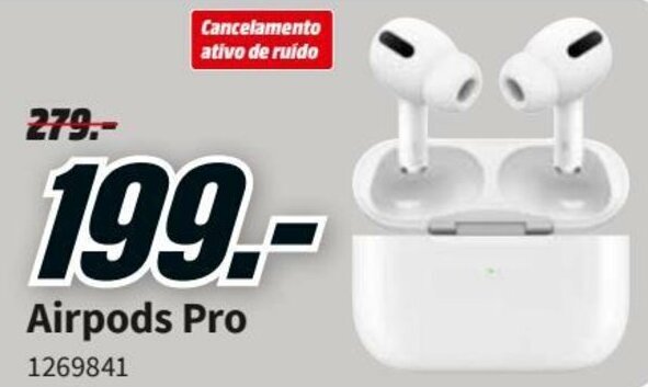 Promoção Airpods Pro em MediaMarkt