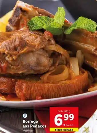Lidl Borrego aos Pedaços 800g promoção