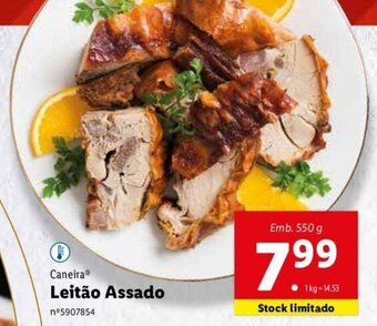 Lidl Caneira Leitão Assado 550g promoção