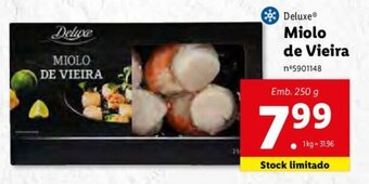 Lidl Deluxe Miolo de Vieira 250g promoção