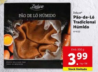 Lidl Deluxe Pão-de-Ló Tradicional Húmido 500g promoção