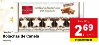 Lidl Favorina Bolachas de Canela 175g promoção