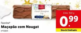 Lidl Favorina Maçapão com Nougat 100g promoção