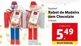 Lidl Favorina Robot de Madeira com Chocolate promoção