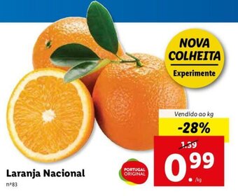 Lidl Laranja Nacional promoção