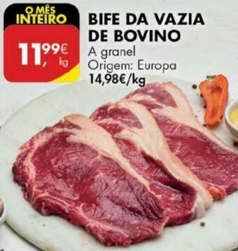 Pingo Doce Bife da Vazia de Bovino promoção