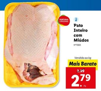 Lidl Pato Inteiro com Miúdos promoção