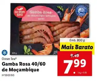 Ocean Sea Gamba Rosa 40/60 de Moçambique 800g