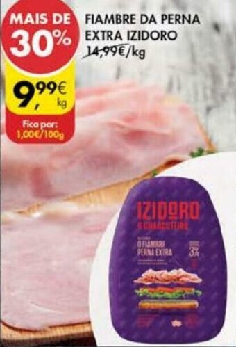 Pingo Doce Fiambre da Perna Extra Izidoro promoção