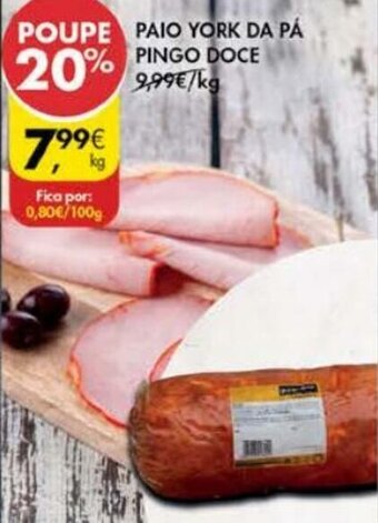 Pingo Doce Paio York da Pà Pingo Doce promoção