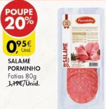 Pingo Doce Salame Porminho 80g promoção