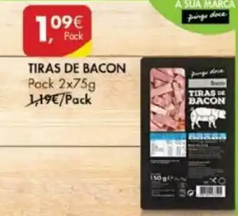 Pingo Doce Tiras de Bacon Pack 2x75g promoção