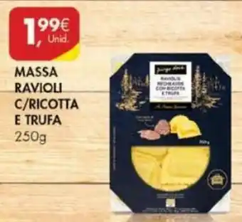 Pingo Doce Massa Ravioli C/ Ricotta e Trufa 250g promoção