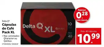 Lidl Delta Q Cápsulas de Café XL 40 Cápsulas promoção
