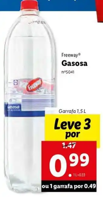 Lidl Freeway Gasosa 1,5L promoção